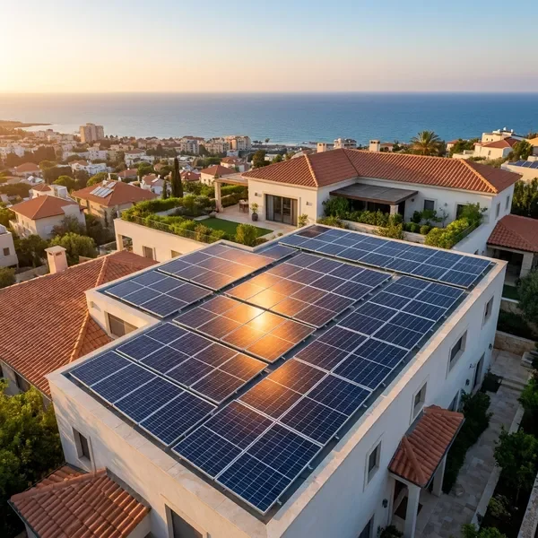 מערכת סולארית על גג בית — SUNVEX ENERGY